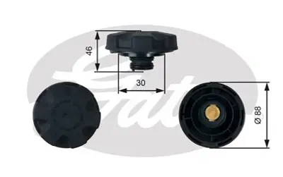 GATES RC248 Radyatör Yedek Su Depo Kapağı 17117639021 17137516004 17137647290 17137519219 17137542986 17137552546 7516004 7639021 17138621092 17137647284