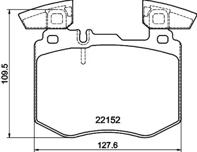 BOSCH 0986460102 Fren Balata Mercedes Glc Ön A0004208503, A0004208103, A0004207902
