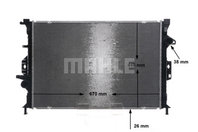 BEHR MAHLE CR 815 000S Su Radyatörü 1786806 1897408 6G918005AB 6G918005AC 6G918005AD 6G918005DB 6G918005DC 6G918005DD 6G918005GB 7EKH8005BC