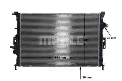 BEHR MAHLE CR 815 000S Su Radyatörü 1786806 1897408 6G918005AB 6G918005AC 6G918005AD 6G918005DB 6G918005DC 6G918005DD 6G918005GB 7EKH8005BC