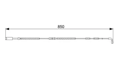 BOSCH 1987473030 Dıskbalataıkazkablosuon850mm 34356777650 34356789441 34356764851 6764851 6777650 6789441 34356792561 6792561 3435677650 34435777650