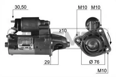 OEM YS4U11000AB Mars Motoru 2S6U11000CA 2S6U11000CB 2S6U11000CC 7G9N11000AB 7G9N11000AC 8V2111000BB 8V2111000BC 8V2111000BD 8V2111000BE 96FB11000KA