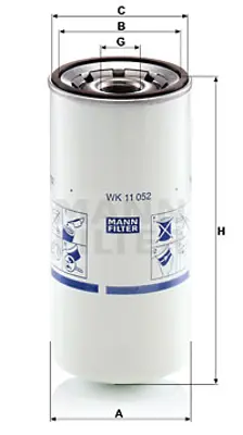 MANN FILTER WK 11 052 Yakıt Filitresi 22474709 22094967 22253541 23843837 7423843833 7423880101 23856886 23861995 23880111 23901172