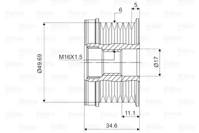 VALEO 588018 Alternatör Kasnağı 03C903119F