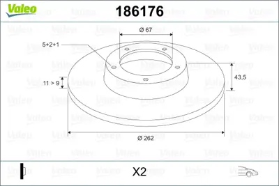 VALEO 186176 Fren Dıskı On 190 W201 85>93 A2014211212 2014211212 201421121264 201421121210 A2014210812 A201421121264 A201421121210 2014210812 14208120 14201020