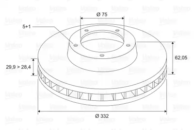 VALEO 197177 Fren Dıskı On 332mm Bmw E70 F15 E71 F16  34116886478 34116771985 34116793245 34116868939 6868939 6771985 6793245 6886478