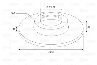 VALEO 197604 Fren Dıskı (Arka) (X2) P308 Iı / C4 Pıcasso Iı / Combo E 19> Grandland X 18> 1609582880 3642786 1642776380 SU001A8514 BK212A097AB BK212A097AA 1783910 1764282 13642786
