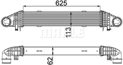 BEHR MAHLE CI 359 000P Turbosarj Radyatoru C-Class W204 08>14 E-Class W212 11>15 2045000500 A2045000500 1302413 9129519 9192587 95512980 96596 8ML376777124 8ML376777121 7063026