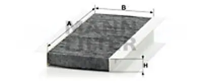 MANN FILTER CUK22008-4 Polen Fıltresı Bmw E90 E92 E93 M3 64319159606P 64319159606 64319136178 9159606