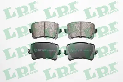LPR 05P1390 Fren Balatası Arka Passat B7 10> Sharan 10> Tıguan 07> / A6 01> Q3 11> / Alhambra 10> JZW698451 JZW698451D 1K0698451 1K0698451B 1K0698451D 1K0698451E 1K0698451F 1K0698451G 1K0698451H 3C0698451