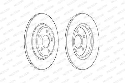 FERODO DDF2599C Arka Fren Dıskı Audı A4 A5 Q5 15> 8W0615601H 80A615601 80A615601B 8W0615601C 8WD615601 L8WD615601 8K0615601J 8K0615601B 8P0098601P 8P0098601F