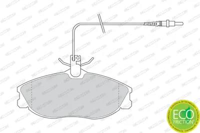 FERODO FDB1063 On Fren Balatası P406 Xantıa Xu10j2te Es9j4 Ew12j4 (94 04) P306 Gtı Xsara Vts Xu10j4rs E172116 E172522 425132 425143 425144 425160 425206 1617254180 E172058 E172554