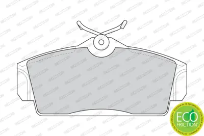 FERODO FDB1096 On Fren Fren Balatası Nıssan Almera 00-10 Prımera P11 96-01 (Duz Tıp) 410602F527 410605M325 410605M326 41060BM525 410602F525 410602F526 D1060BM50A D1060008VA 410602F028 410602F528