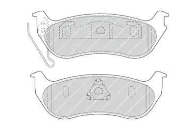FERODO FDB1660 Arka Fren Balatası Cherokee Kj 2,4 / 2,5crd / 2,8crd / 3,7 V6 06 / 04> 5083882AC 5083882AE 5179242AA 5083882AD 5083882AF 5093511AB 5191823AA 5093511AA 5093511AC FEM2136FF