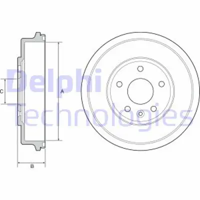 DELPHI BF556 Fren Kampanası Chevrolet Aveo T300 95224012