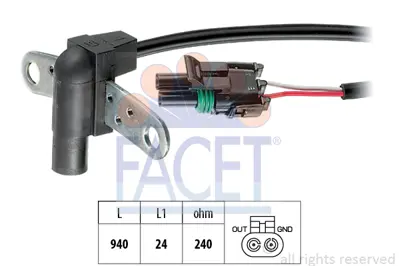 FACET 9.0010 Volant Sensoru R9-R19-R21 7700720341 7700725811 7700728639 7700732300 7700739792 3209826 32098261 7700739791 7700739787 591890