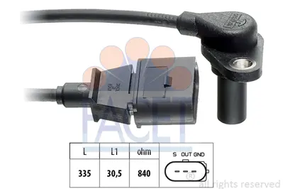 FACET 9.0220 Hız Sensoru Bora Golf Iv A3 Leon Toledo Octavıa 99>10 1M927321B 70610000
