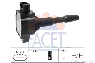 FACET 9.6513 Atesleme Bobını Clıo Iv Kadjar  Megane Iıı Iv  Dokker  Lodgy  Sandero Iı  0.9 Tce 1.2 Tce 2244800Q0F 224332428R A2819060000 H8201154128 2819060000 8201154128 2899060000 A2899060000 134058 BBP8V4701