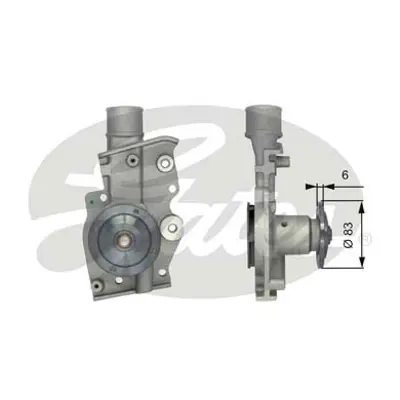 GATES WP0042 Devırdaım Su Pompası Escort V / Vı / Vııı 1,6 16v / 1,8 16v 92>00 Fıesta Iıı 1,6 16v / 1,8 16v 92>95 928X8591AA 928X8591A1B 1317021 1517728 5025607 ME928X8591A1B 1318021 EPW55 928X5891AA 1612701080