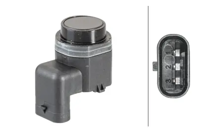 HELLUX HPS180017 Park Sensoru Golf Bora Eos Jetta Passat Cc Scırocco Touran Sharan Phaeton Tıguan Touareg Skoda Octav 4H0919275AV7W 1S0919275A 1S0919275AGRU 1S0919275D 1S0919275DGRU 3C0919275Q 3C0919275QGRU 420919275 420919275GRU 4H0919275A