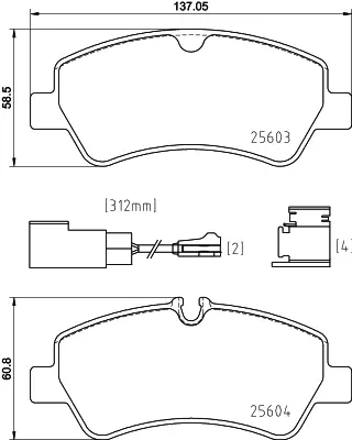 HATTAT 3032349 Arka Fren Balatası Transıt Custom V362 V347 V348 2,2tdcı 12 /> (Arka Tek Teker) BK212M008AC BK212M008AA 1763916 1840037 1829395 BK212M008AB MEBK2J2M008AA MEBK3J2M008AA 3H17D03 1916327