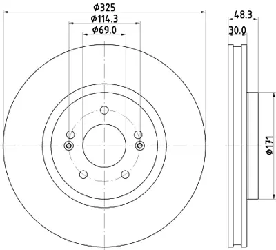 BLUE PRINT ADBP430151 Fren Dıskı Ön 51712N7100