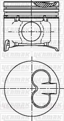 YENMAK 31-03985-000 Pıston Segman Std Mazda - Ford Ranger Pıckup B2500 2,5d 1998-2006 80ps 93,00 Mm 8772430