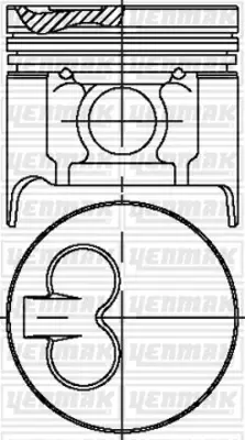 YENMAK 31-03986-000 Motor Pıston Segman Std Kıa Besta - Mazda E2200 1999-> 86.00 Mm R2Y311SA0B