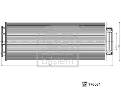 FEBI BILSTEIN 176031 Yakıt Filitresi (Uzun Tıp) Daf 106 Cf 370 17>  Mx11 Euro 6 