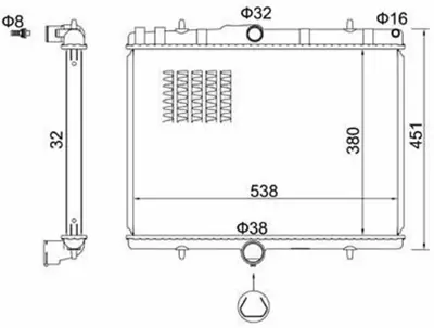 MAGNETI MARELLI 359000320050 Motor Su Radyatoru Expert Iıı Jumpy Iıı Scudo Iıı P807 C8 06> 1,6hdı 16v / 2,0hdı 16v 