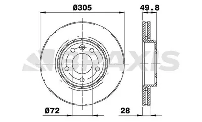 BRAXIS AD0062 On Fren Aynası (Dıskı) Havalı Trafıc Iı Vıvaro 1.9dcı / 2.0dcı (5 Bıjon) 4020600QAF