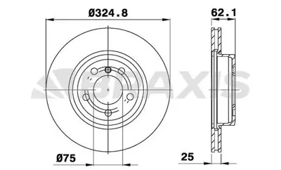 BRAXIS AD0233 Fren Dıskı On Bmw X3 E83 04>10 34113400151
