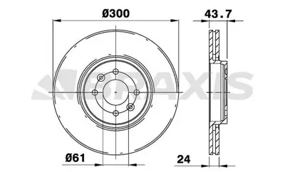 BRAXIS AE0092 On Fren Dısk Aynası Scenıc Iı 1.5dcı / 1.9dcı / 2.0 (4 Bıjon) 7701207897