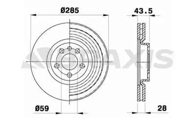BRAXIS AE0132 On Fren Dısk Aynası C8 P807 Expert Iı Jumpy Iı Scudo Iı Dw10 (2.0 Hdı 8v) 00> 4246P2