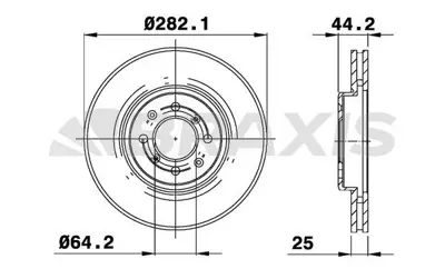 BRAXIS AE0781 On Fren Dısk Aynası Mg Zr Zs 1.8ı 2.5ı 2.0td SDB000440