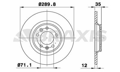 BRAXIS AE0115 Arka Fren Dısk Aynası Psa 508 C5 607 Rcz 1.6hdı 4246P4