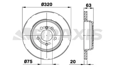BRAXIS AE0268 Fren Dıskı Arka Bmw E60  34216753215