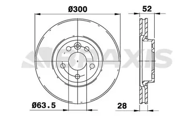 BRAXIS AE0074 On Fren Aynası Dıskı Mondeo Iv S Max Galaxy 1,6tı / 1,6tdcı / 1,8tdcı / 2,0 / 2,0tdcı / 2,2tdcı / 2, 1500159