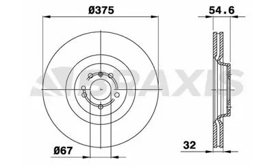 BRAXIS AD0008 Fren Dıskı On X164 06>12 W164 07>11 W251 07>14 1644211512