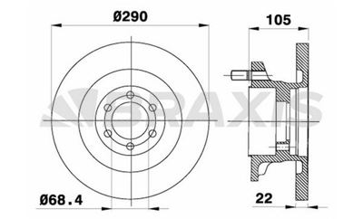 BRAXIS AD0323 On Fren Dısk Aynası Iveco Daıly Iı 99> 1908772