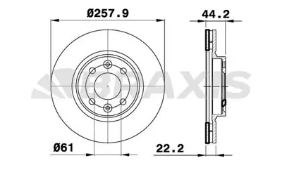 BRAXIS AE0351 On Fren Dısk Aynası Clıo Iv Symbol Iı Logan Iı Mcv Iı Sandero Iı 0.9 / 1.2 / 1.5dcı / 1.6 12> (4 Bıj 402061200R