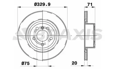 BRAXIS AD0993 Fren Dıskı Arka Bmw F25 F26 34206790362