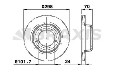 BRAXIS AD0282 Fren Dıskı On Defender FTC902