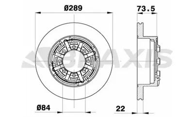 BRAXIS AD0408 Arka Fren Dısk Aynası Iveco Daıly Iı C11 99> 1908773