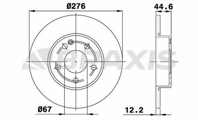 BRAXIS AE0171 Fren Dıskı On A-Class W169 04>12 1694210012