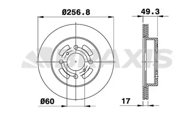 BRAXIS AE0467 On Fren Dısk Aynası Suzukı Ignıs 1.3ı 1.5ı 5531180G00
