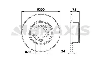 BRAXIS AD0114 Fren Dıskı On Havalı Bmw E81 E82 E87 E88 E90 E91 E92 Z4 E89 34116764643