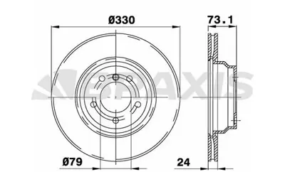 BRAXIS AD0218 Fren Dıskı On Havalı Bmw E81 E82 E87 E88 E90 E91 E92 E93  X1 E84 34116764645