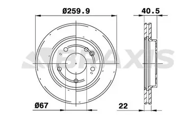 BRAXIS AE0088 Fren Dıskı On (Havalandırmalı) A-Class W168 97>04 1684210212