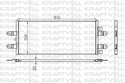 KRAFTVOLL 08060180 Kondenser (Klima) Radyatoru Scanıa P, G, R, T Serıler 2004 Ve Sonrası